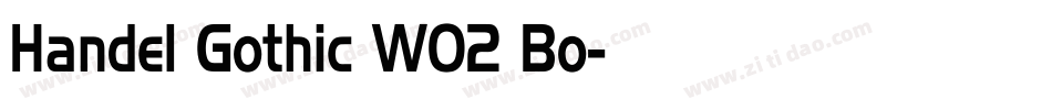 Handel Gothic W02 Bo字体转换